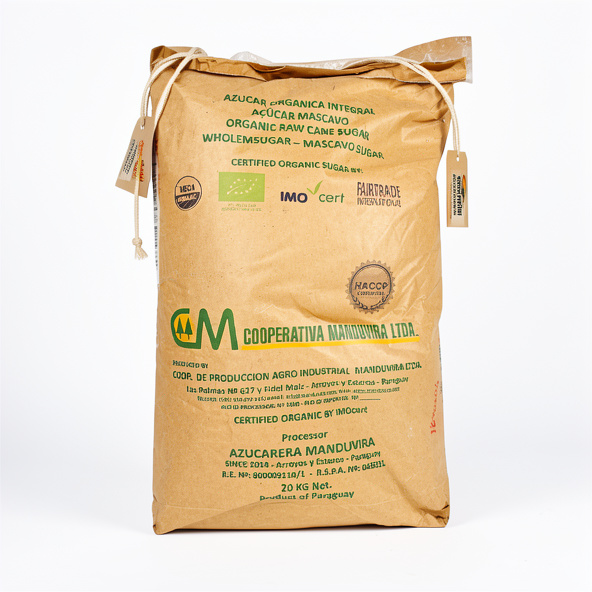 Azúcar Integral Orgánica Panela Manduvirá 20 kg