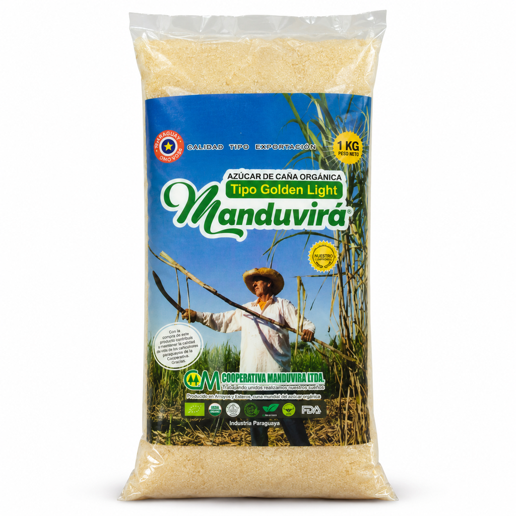 Azúcar Orgánica Manduvirá Golden Light 1 kg