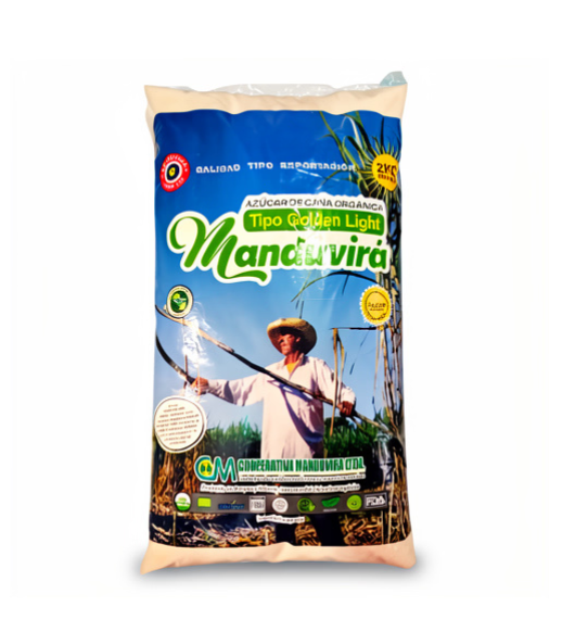 Azúcar Orgánica Manduvirá Golden Light 2 kg
