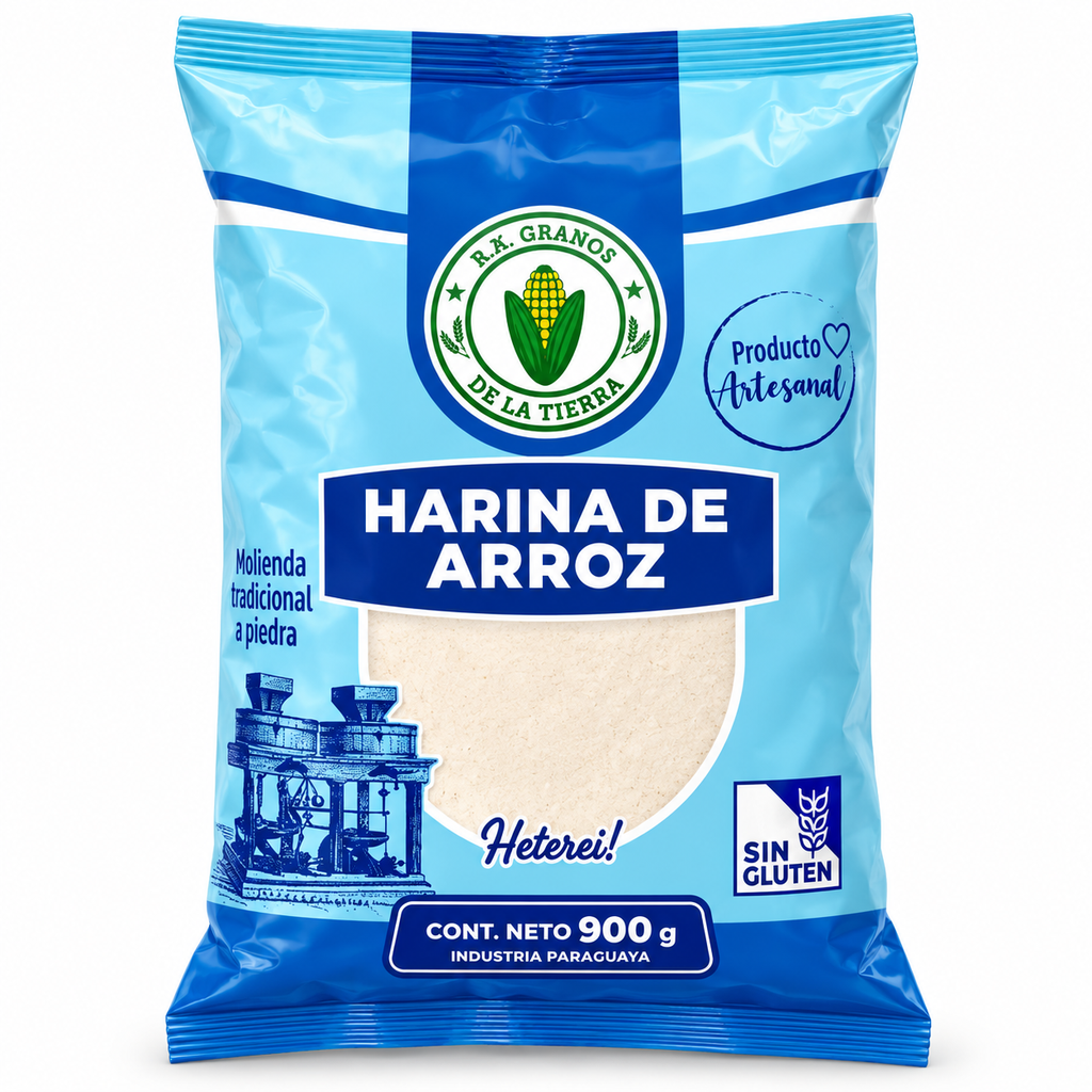 Harina de Arroz RK Granos de la Tierra 900 g