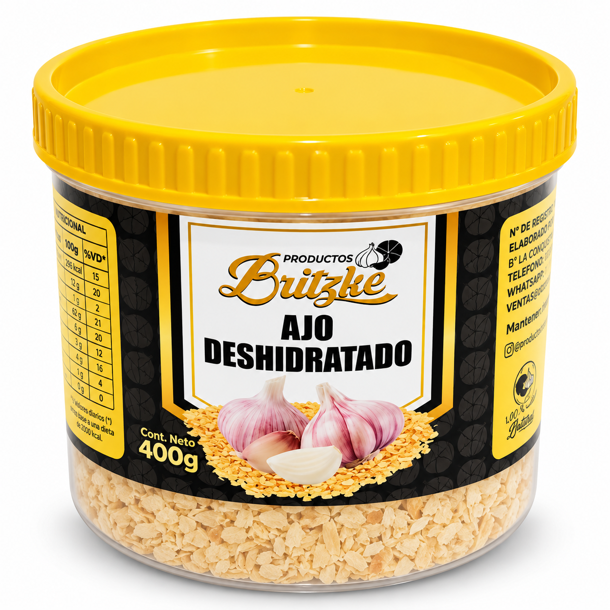 Ajo Deshidratado Britzke 400 g