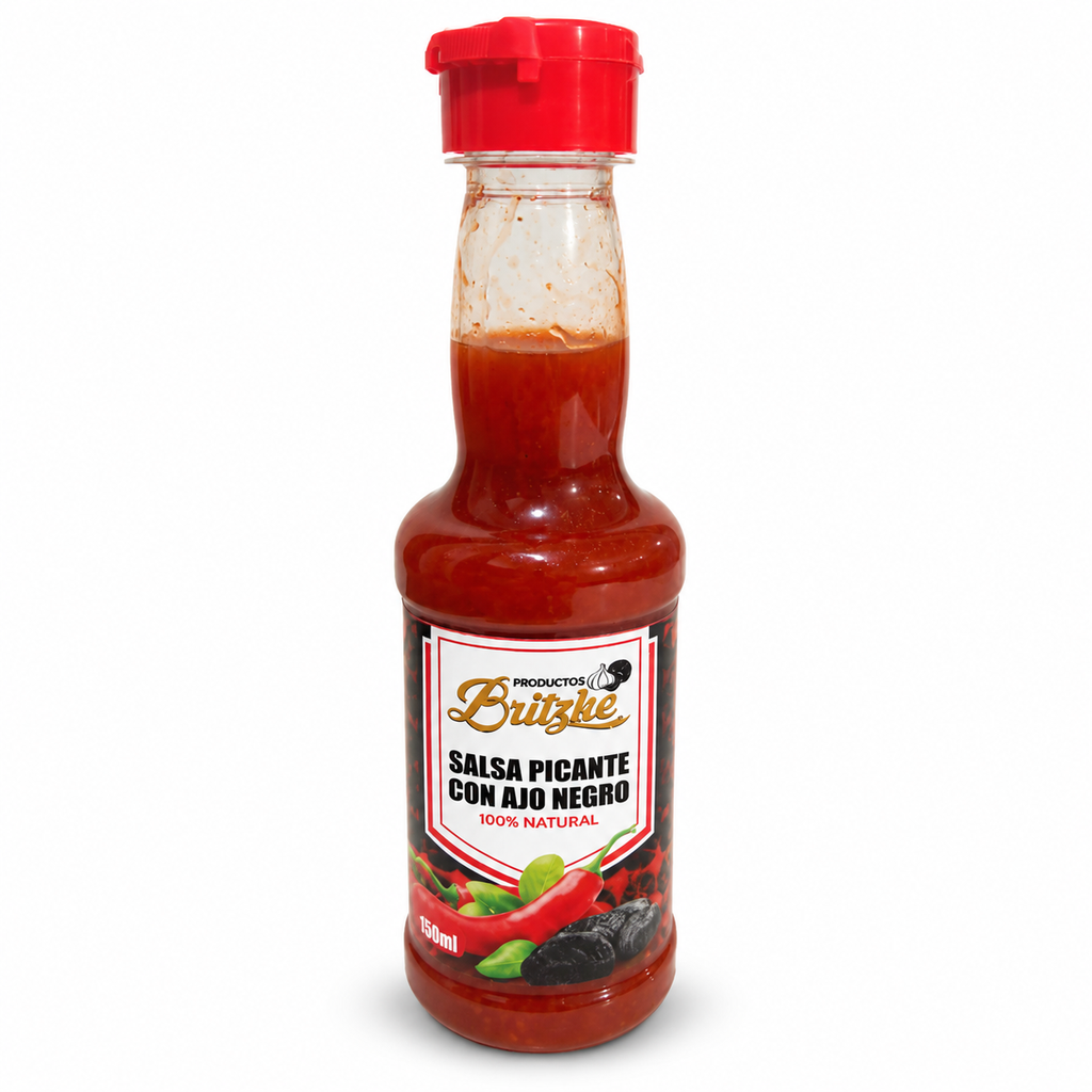 Salsa Picante con Ajo Negro Eco. Britzke 150 ml