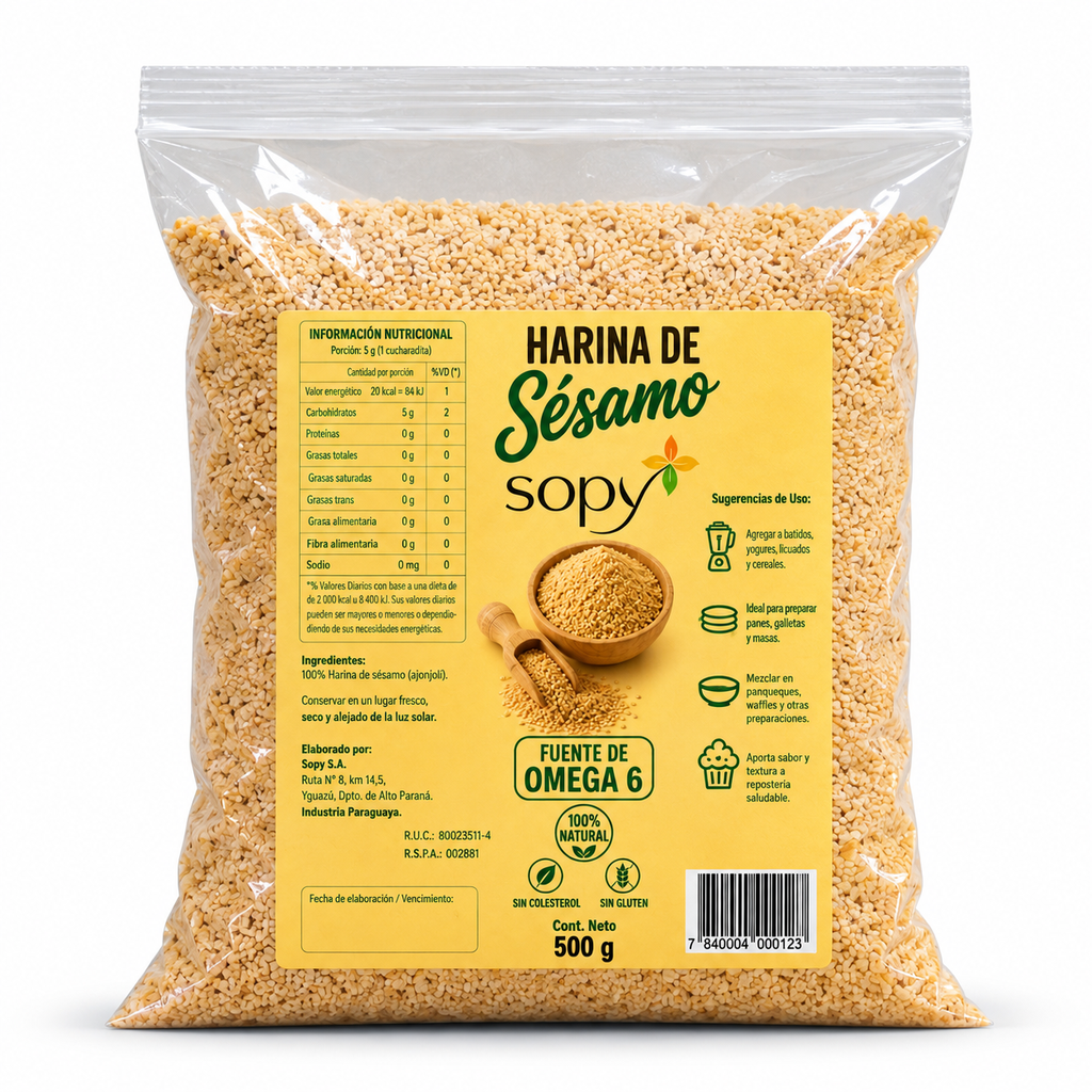 Harina de Sésamo SOPY 500 gr
