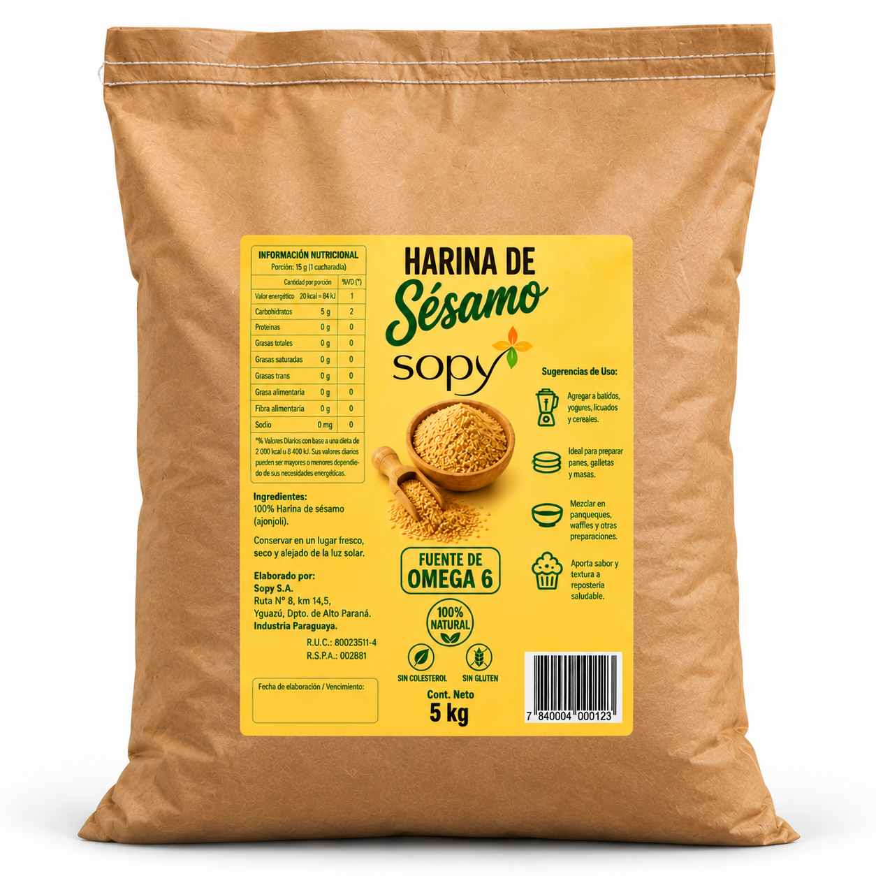 Harina de Sésamo SOPY 5 kg